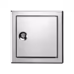 Trappe de visite métallique Tempo Softline en inox poli, ouverture clé 4 pans, 200×200 à 600×600 mm