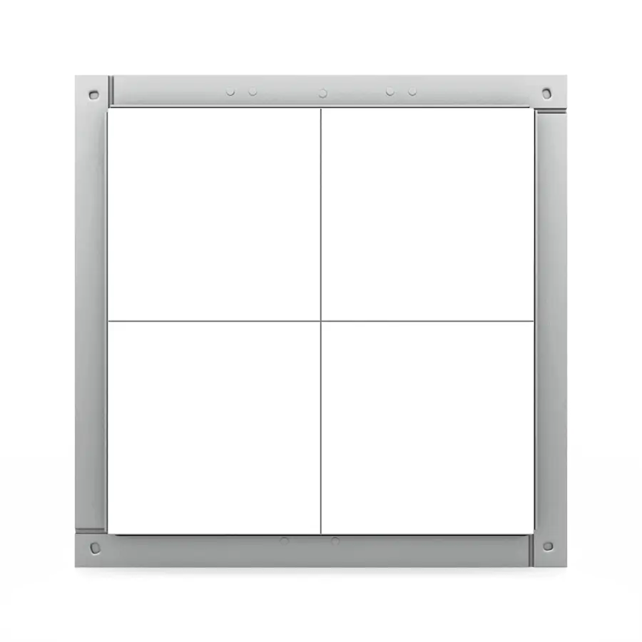 Trappe de visite invisible Tempo Eco Star à carreler, plaque de plâtre 12,5 mm, 300×300 à 800×800 mm