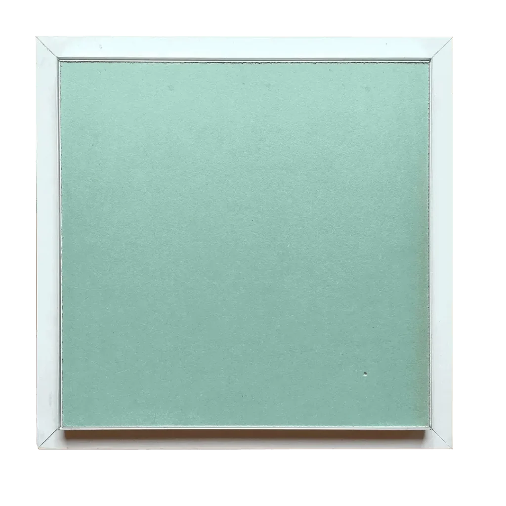 Trappe de visite invisible Tempo Eco Green à dévêtissement pour faux plafond, plaque de plâtre, 300×300 à 600×600 mm