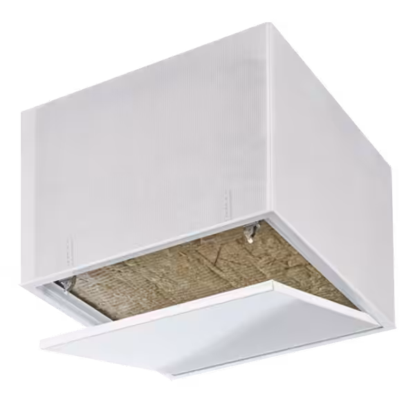 Trappe de visite métallique Tempo Primus Airproof pour bâtiment BBC, étanche à l'air avec isolant 2×160 mm