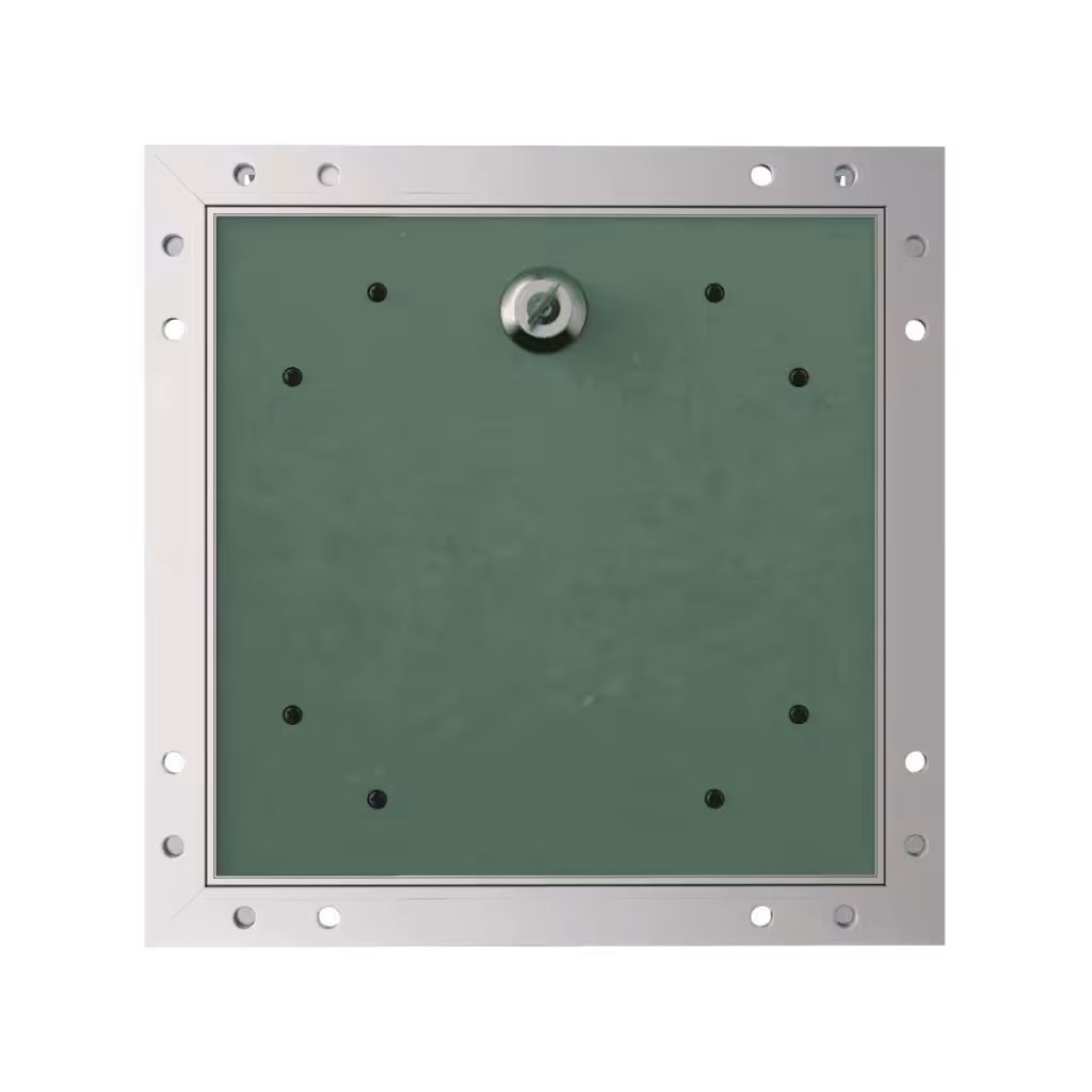 Trappe de visite invisible Tempo Eco Star pour plaque de plâtre BA 13, ouverture à clé cylindrique, 150×300 à 1400×1400 mm