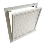 Trappe de visite Eco Ventil avec grille d'aération plastique pour cloisons BA 12,5 mm, 200×200 à 600×600 mm