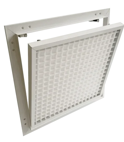 Trappe de visite Eco Ventil avec grille d'aération plastique pour cloisons BA 12,5 mm, 200×200 à 600×600 mm