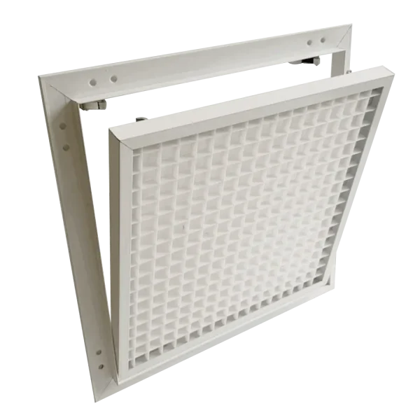 Trappe de visite Eco Ventil avec grille d'aération plastique pour cloisons BA 12,5 mm, 200×200 à 600×600 mm