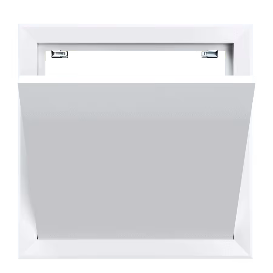 trappe-de-visite-tempo-softline-etanche-air-poussiere-04.png Trappe de visite métallique Tempo Softline étanche à l'air et à la poussière, pour murs et plafonds, 200×200 à 600×600 mm