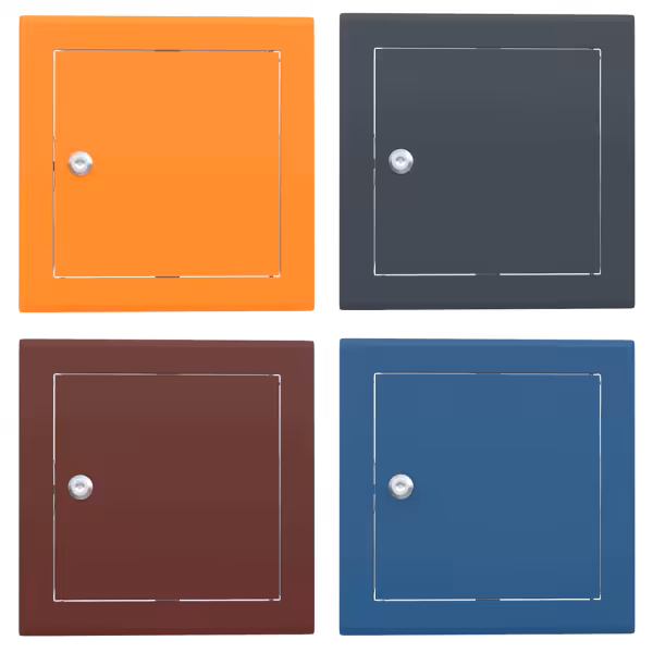 Trappe de visite métallique colorée Tempo Softline Clé cylindrique - Image 2