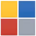 Trappe de visite métallique colorée Tempo Softline, ouverture pousser-lâcher, en 14 coloris RAL, 200×200 à 800×800 mm