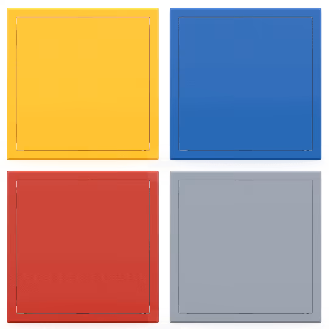 trappe-visite-metallique-coloree-tempo-softline-pousser-lacher-01.png Trappe de visite métallique colorée Tempo Softline, ouverture pousser-lâcher, en 14 coloris RAL, 200×200 à 800×800 mm