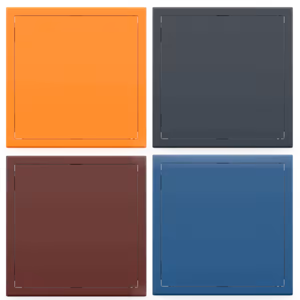 Trappe de visite métallique colorée Tempo Softline Pousser Lâcher - Image 2