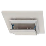 Trappe de visite coupe-feu EI60 (60 min) anti-fumée pour faux plafond 2x15 mm – Alumatic, 300×300 à 600×600 mm