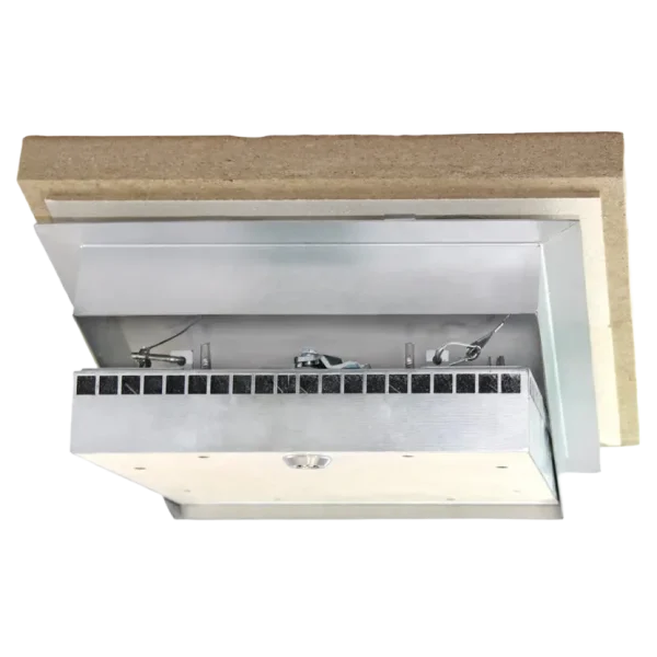 Trappe de visite coupe-feu EI120 faux-plafond Secu Tecna, 300×300 à 800×800 mm