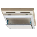 Trappe de visite EI30 (30 min) 18 mm pour sous-plafond coupe-feu indépendant – Alumatic, 300×300 à 600×600 mm