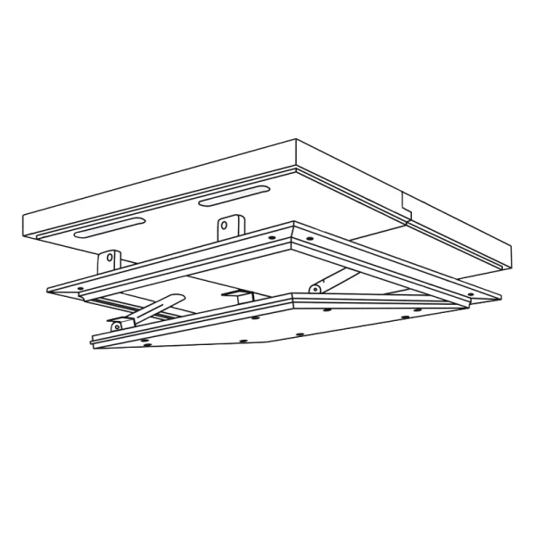 Trappe de visite EI30 (30 min) 18 mm pour sous-plafond coupe-feu indépendant – Alumatic - Image 4