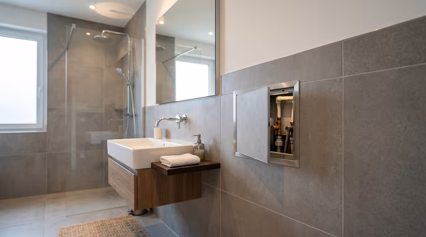 comment poser trappe de visite carrelage salle de bain