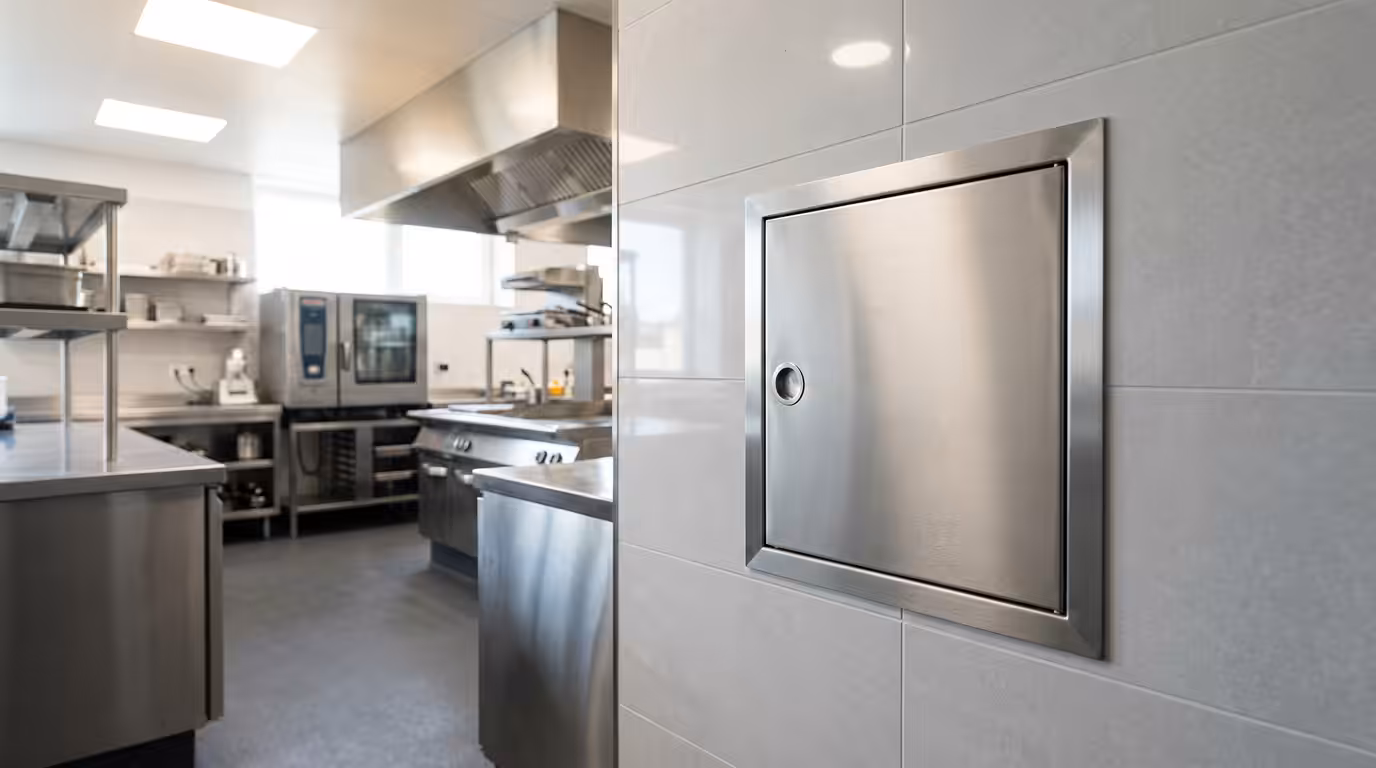trappe de visite acier inoxydable cuisine professionnelle