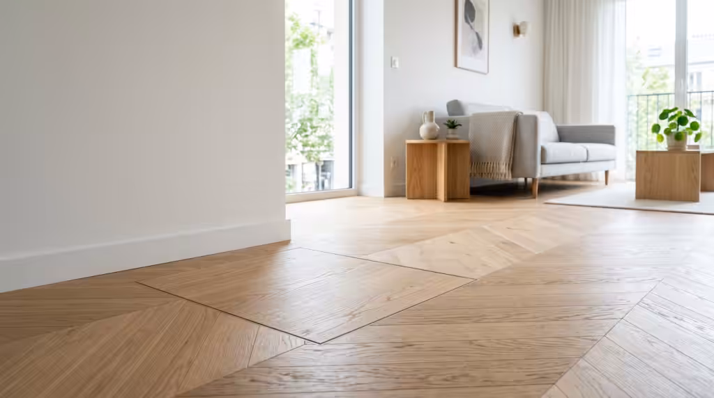 trappe de visite bois parquet salon invisible