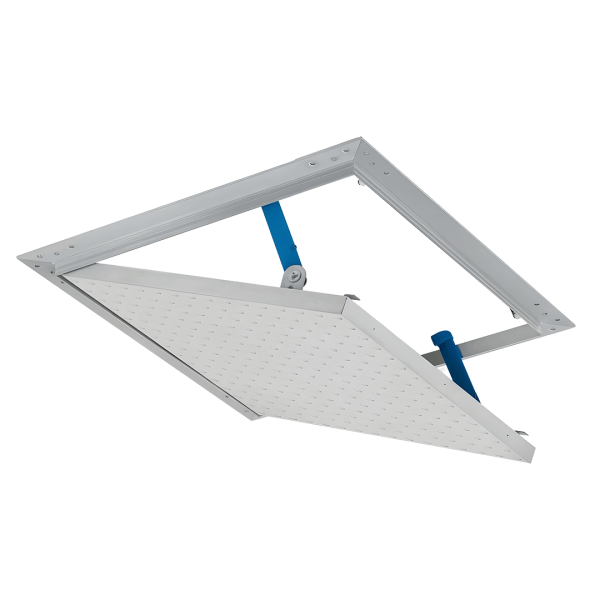 Trappe de visite Tempo Eco Star 8/18 R, vue en angle, plafond acoustique